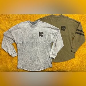 (2) Disney Parks Long Sleeve Spirit Jersey